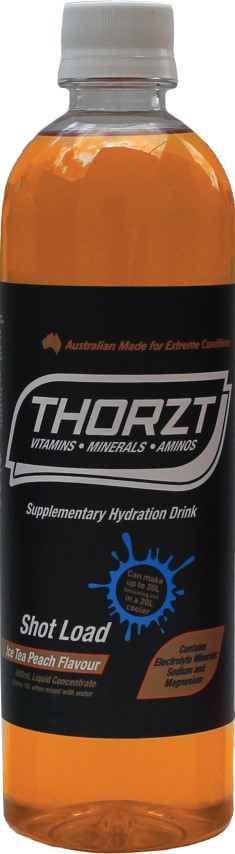 THORZT LIQUID CONCENTRATE ICED TEA PEACH 600ML BOTTLE